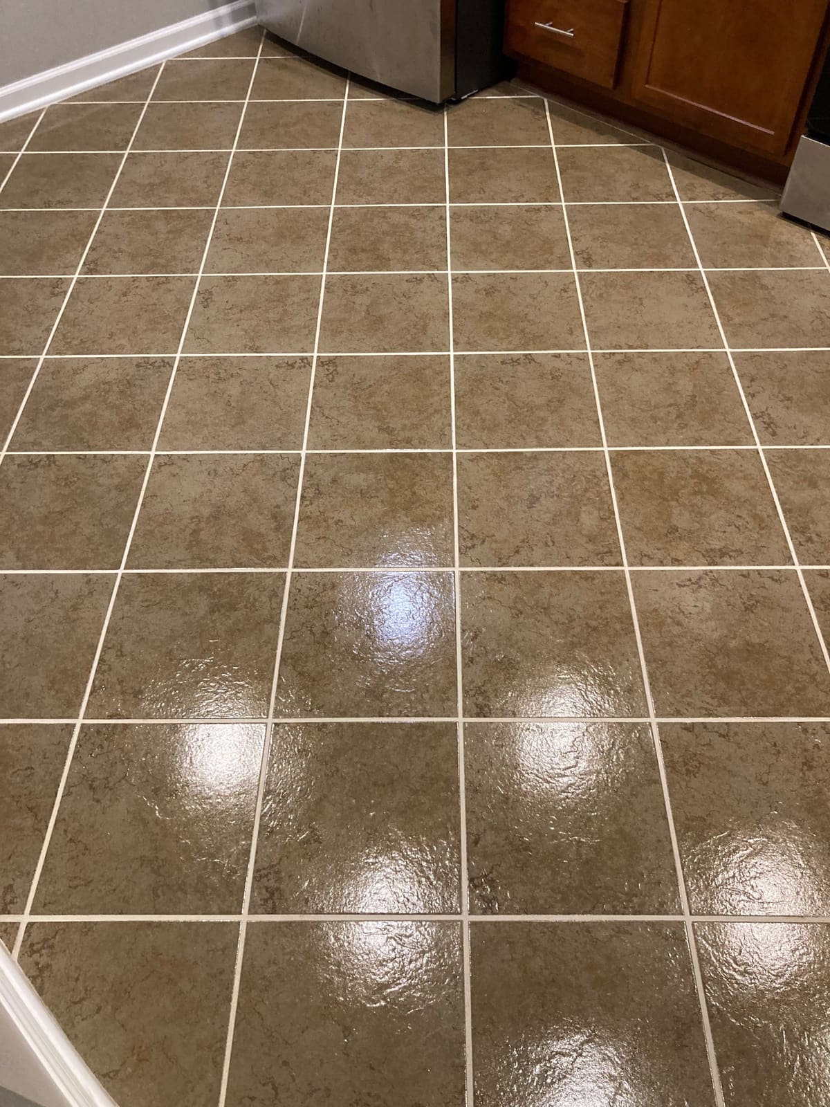 Tile and grout restored